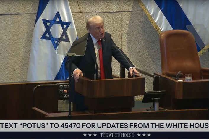 Trump proclama una "era de fe, esperanza y Dios" en el Congreso de Israel tras liberación de rehenes
